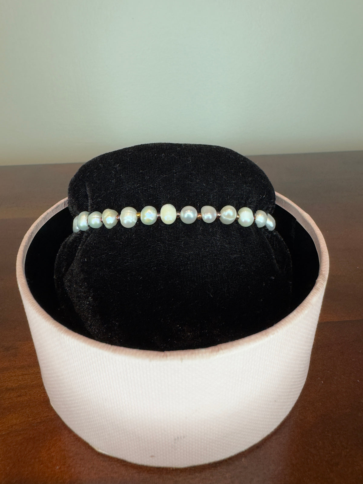 Espresso Fresh Water Pearl Bracelet